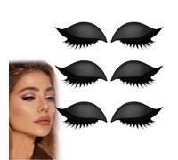 Lazy Eye Shadow Eyelash Patch, Reusable Makeup Stickers, 2-In-1 With False Lashes & Shadow, Makeup Stencils Sticker for All Shapes (3pcs-A)