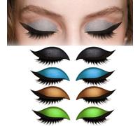 Lazy Eye Shadow Patch pour cils et cils 2 en 1 réutilisable avec cils et ombres, pas besoin de colle (A)
