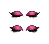Lazy Eye Shadows Eyelashes Patches Colourful Eyeshadow Eyelash Makeup Stickers Reusable Party Ready