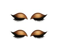Lazy Eye Shadows Eyelashes Patches Colourful Eyeshadow Eyelash Makeup Stickers Reusable Party Ready