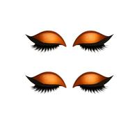 Lazy Eye Shadows Eyelashes Patches Colourful Eyeshadow Eyelash Makeup Stickers Reusable Party Ready