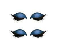 Lazy Eye Shadows Eyelashes Patches Colourful Eyeshadow Eyelash Makeup Stickers Reusable Party Ready