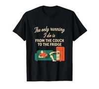 Lazy Fitness Humour Citation Canapé au réfrigérateur T-Shirt