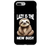 Lazy Is The New Busy Relaxed Productivity Puns Coque pour iPhone 7 Plus/8 Plus