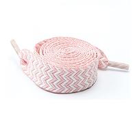 Lazy Lacets pour chaussures de sport pour homme et femme 2 cm/3 cm de large, plats et élargis, lacets plats pour chaussures de sport pour hommes et femmes, Rose - Largeur : 2 cm, Length 140cm(1 pair)