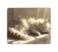 Lazy Little Cat Tapis de souris pour bureau, étude et jeu avec forte adhérence et surface épaisse et confortable