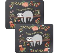 Lazy Mouse Pad,2 Pack Cute Mouse Pad,200 x 240 x 3mm Square Mouse Pad,Desktop Keyboard Pad for Computer,Desk Pad Suitable for Office,Office Desk Mat