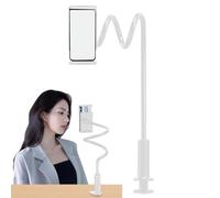 Lazy Phone Mount - Clip de lit réglable en col de cygne - Pince de libération rapide - Support flexible parfait pour une utilisation dans votre montre, pour taper, cuisiner, sur le côté, sur le bureau