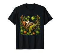Lazy Sloth Hamac pour Pause café dans la Jungle T-Shirt