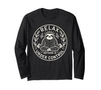 Lazy Sloth Lover Relax Rien n'est sous contrôle Manche Longue