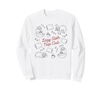 Lazy Sloth Nap Club Cute Sloth Lover Sleepy Day Sweatshirt