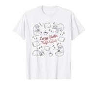 Lazy Sloth Nap Club Cute Sloth Lover Sleepy Day T-Shirt