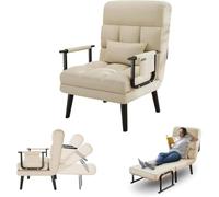 Lazy Sofa Fauteuil inclinable - Fauteuil simple réglable et canapé-lit convertible pour salon, bureau et chambre à coucher - Chaise de salon pliable pour la détente et la pause déjeuner