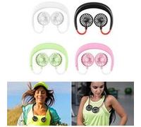 Lazy Sport Neckband Ventilateur électrique Design casque Portable Portable Neckband Mini Fan USB Rechargeable Noir Noir G