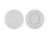 Lazy Susan Grand plateau tournant en bois pour table de salle à manger Plateau rotatif avec centre de table à roulement silencieux Couleur érable blanc 30 cm de diamètre