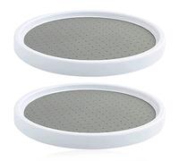 Lazy Susan Lot de 2 platines rotatives pour armoire de garde-manger pour bouteille d'huile comestible, bouteille de sauce de soja, bouteille d'assaisonnement