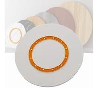 Lazy Susan Plateau de service rotatif en bois massif de 60 cm pour cuisine Finition blanche Parfait pour la table à manger et la présentation des aliments 127 x 193 x 101,6 cm