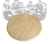 Lazy Susan Plateau tournant en bois 71 cm pour table de salle à manger, plateau rond pivotant manuel, parfait pour le divertissement et la présentation des aliments
