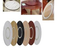 Lazy Susan Plateau tournant rond en bois naturel 76,2 cm Rotation silencieuse et fluide Idéal pour la cuisine et la salle à manger Finition noyer standard Diamètre 80 cm