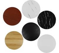 Lazy Susan Tray27 Plateau tournant en bois pour table de salle à manger, assiette de service ronde, parfaite pour le divertissement et la décoration d'intérieur (Noir)