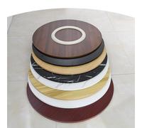 Lazy Susan27 Grand plateau de service rotatif en bois noir pour table de salle à manger Plateau tournant pour un accès facile et un divertissement parfait pour les réunions de famille