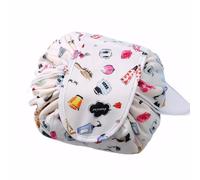 Lazy Trousse de maquillage avec cordon de serrage en tissu, légère et extensible pour femme, accessoire de voyage idéal, multicolore, In the Mood for Love