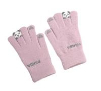 lazyfun Gants tricotés à la mode Chaud Confortable Élastique Écran Tactile Pour Bureau Adultes Étudiants Hiver Intérieur Taper Écriture Gants Chauds pour Femmes et Filles, lilas, taille unique
