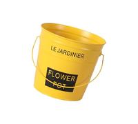 lazyfun Garniture en métal - Vase à fleurs en fer forgé - Vase de ferme - Seau - Support de fleurs - Pot de fleurs de rechange