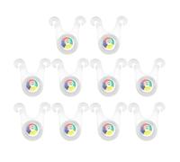 lazyfun Lot de 10 tentes de camping en corde d'avertissement de lumière LED à suspendre multifonctionnelle