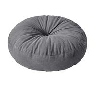 lazyfun Ottoman Coussin de siège rond en tissu lavable Coussin de sol épais Coussin de méditation pour salle de jeux Tapis de sol Polyester