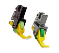 lazyfun Pied presseur en plastique robuste pour machines à coudre à plat. Conceptions avancées. Stabilité du tissu améliorée. Pied presseur expert pour machines à coudre Schneider