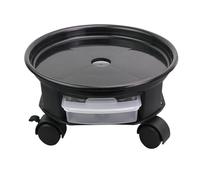 lazyfun Plateau de conteneur mobile avec roue robuste pour plantes - Support intérieur carré pour le stockage - Balcon - Jardinage extérieur - Intérieur - Plateau de jardinière mobile