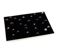 lazyfun Plateaux à bijoux en mousse avec inserts en velours, 100 trous, pour bagues, boucles d'oreilles, présentoir pour bijoux