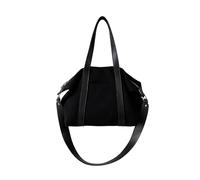 lazyfun Sac unisexe en toile avec sangle réglable Sac à main tendance et pratique pour une utilisation quotidienne Voyage, trajet, shopping, sac à bandoulière en toile, Noir