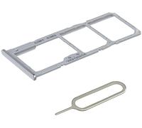 Lazyouth Dual Tiroir Carte SIM de Remplacement Compatible avec Samsung Galaxy A51 A515 A515F 6.5 inch (Blanc)