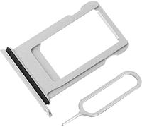 Lazyouth Tiroir Carte SIM de Remplacement Compatible avec iPhone XS 5.8 Pouce (Argent)