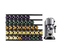 Lazyspace Lot de 6 supports de rangement pour capsules de café Tassimo, support magnétique auto-adhésif à double usage, montage mural, sans perforation