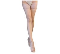 Lazzboy Bas Autofixant Femme Sexy Bas Au-Dessus Du Genou Dentelle Mignonne Top Cuisse Cuisses Élastiques Résille Au Genou Chaussettes Sexy Lingerie(Kaki,One Size)