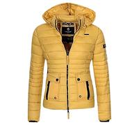 Lazzboy Doudoune Femme Chaude Manteau Femme Hiver Blouson Matelassé Manteau À Capuche Automne Hiver Printemps Ete Veste Manteau Chaud Parka Manches Longues Blouson Hiver Outerwear Jacket(Jaune,M)