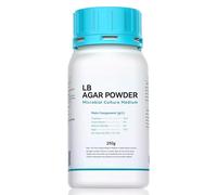 LB Agar Powder 250 g - Fait plus de 350 à 500 boîtes de Petri - Facile à utiliser - Meilleure que la poudre de gélose nutritive pour boîtes de Pétri