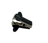 Lb Office 8298 D-Clip,Ôte-Agrafes,Verrouillage,Bi-Matière Inox/Abs Anti-Glisse,Noir