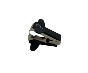 LB Office 8298 D-Clip, Ôte-agrafes, Verrouillage, Bi-matière inox/ABS anti-glisse, Noir