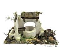 LBA Accessoires pour crèche ou crèche de Noël. Paysages, scènes, puits, ponts, étangs, fontaines, professions, enclos, bergers, etc. (Puits 28 x 16 x 13 cm)