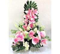 LBA Centre de Fleurs artificielles pour cimetière. Également pour Les églises. Spécial Jour de Tous Les Saints. Dimensions : 65 x 50 x 35 cm.