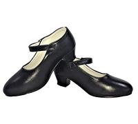 LBA Chaussures de Flamenco, Sévillanes, Danse, Baile, Filles et Femmes. Couleur Noir., Noir , 28 EU