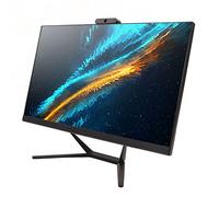 LBEC Ordinateur Tout-en-Un, 100-240V FHD AIO PC 23,8 Pouces 4 CœUrs avec CaméRa pour la Maison au Bureau (8+512G Prise UE)