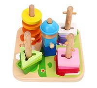 LBEC Puzzle Empilable en Bois pour Enfants en Bois de Tilleul pour L'éDucation de la Petite Enfance