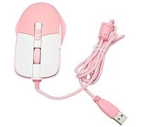 LBEC Souris de Jeu, Souris Filaire Ergonomique optimisée pour la Maison pour Le Bureau Rose Blanc