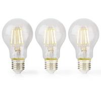 LBFE27A601P3 3 AMPOULES LED E27 Filament A60 4W 470LM 2700K BLANC CHAUD NEDIS [EEK: G]