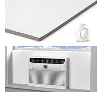LBG Products Panneaux latéraux de climatiseur de fenêtre, panneau complet en mousse AC pour fenêtres intérieures, couvre-joint de fenêtre d'été et d'hiver (blanc)
